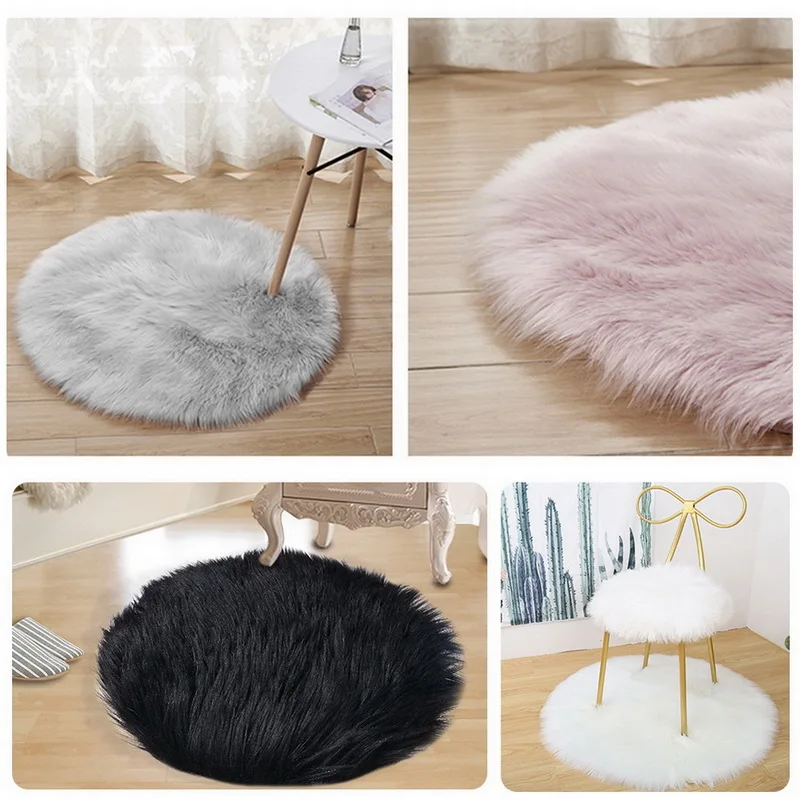Juneiour-Pink-Soft-Artificial-Sheepskin-Rug-Bedroom-Mat-Chair-Cover-Artificial-Wool-Warm-Hairy-Carpet-Seat (2)
