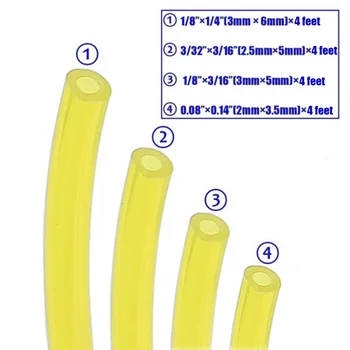 

4pcs 4 Sizes Fuel Line Hose Gas Pipe Tubing For Trimmer Chainsaws Blowers Engine