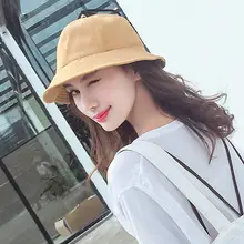 Утконоса шляпа с цветочным принтом маленькая свежая веревка корейский в японском стиле, Милая Черная универсальная с застежкок-ведро хлопок сплошной дикий