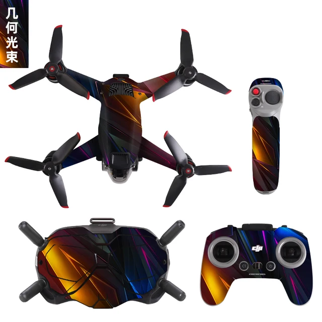 DJI FPV 드론 케이스 보호용 고급 형광 스티커