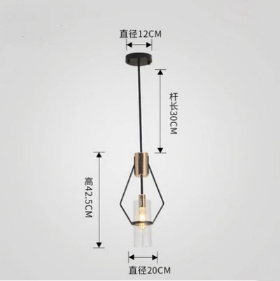 Pandent light Скандинавский дизайн, современный светодиодный стеклянный роскошный светильник-люстра, лампа для чердака, гостиной, столовой, чердак, кровать, украшение дома, черный цвет - Цвет абажура: Pandent light