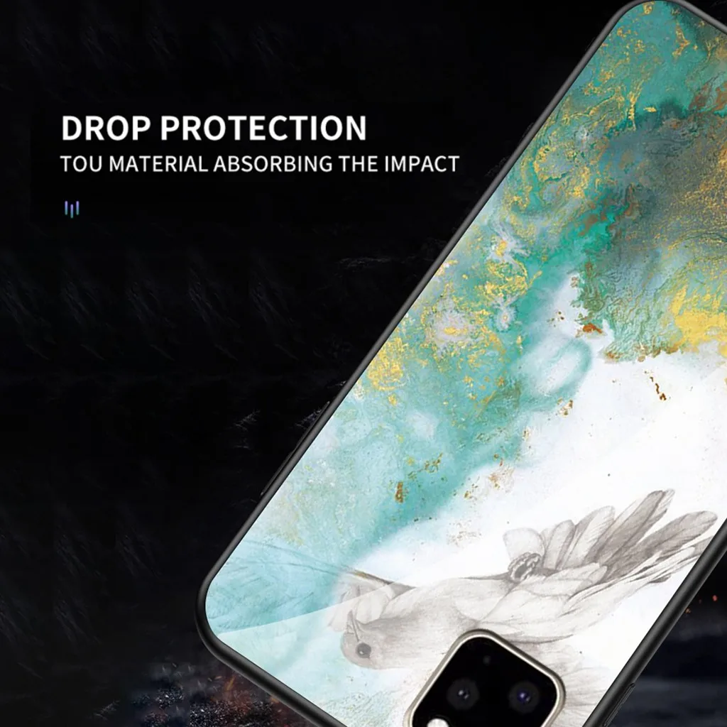 20# ТПУ мягкий резиновый чехол для IPhone 11Pro глянцевый Marbl-e чехол для IPhone 11Pro ультра тонкий задний бампер для телефона
