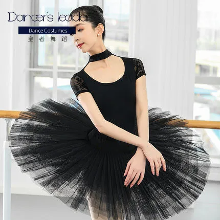 Ballet Leotard For Women Training Wear Lace Adult Gymnastics Competition Clothing Small Stand Collar Bib Swimsuit | Тематическая