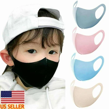 

3pcs Baby Boys Girls Sponge Protective Mask Mouth Face Protection PM 2.5 Outdoor Mask Washable Anti Dust Masks