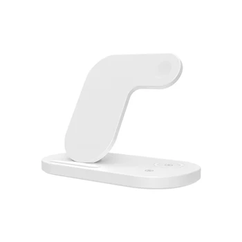 

3 In 1 Home Office 15W Fast Portable Travel Gift Stand Type C Mobile Phone Wireless Charger Station ABS For Apple Watch 5 4