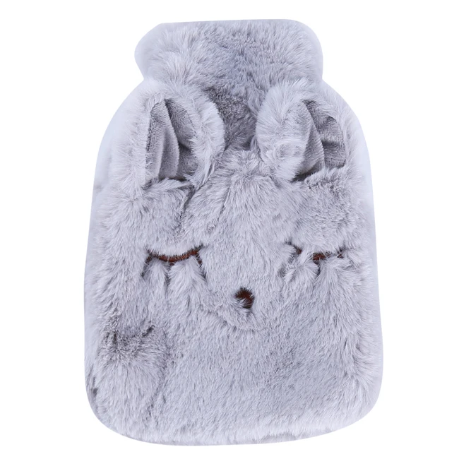 Gray winking rabbit Мультяшные Животные медведь горячая вода аксессуары руки ноги согревающий плюшевый теплый расслабляющий тепло холодный открытый дом сумки грелка рук - Цвет: Gray winking rabbit