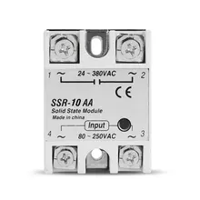 Aliexpress - Solid State Relay AC-AC Voltage 80-250VAC TO 220V 24-380VAC Load Single Phase SSR For Temperature Controller