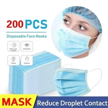 

3-layer Disposable Face Mouth Cover Shade Sleep Dust Msak