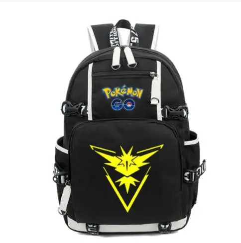 as pictures Игра Pokemon GO Pocket Monste pikachu рюкзак Charizard холст с принтом для мужчин и женщин школьная сумка дорожная сумка рюкзак - Цвет: as pictures
