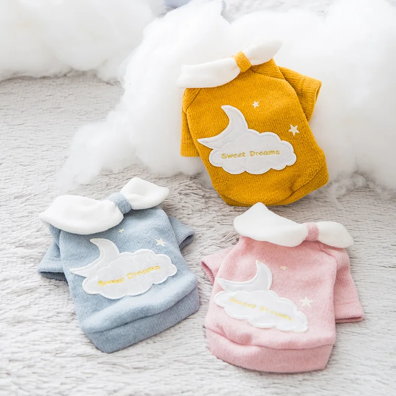 

Sweaters for Pets Clothes for Small Dogs Honden Kleding Vestiti Cane Princess Style Puppy Sweater Small Dog Brushed Knit Fashion