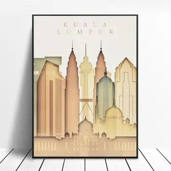 

Kuala Lumpur Skyline Art Canvas Poster Home Decoration Painting No Frame