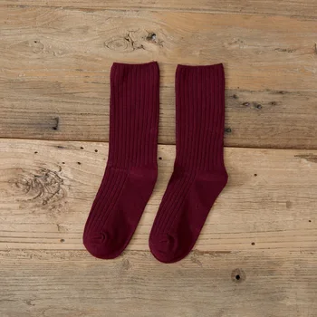 

Fashion Autumn and winter cotton casual solid color stockings for children