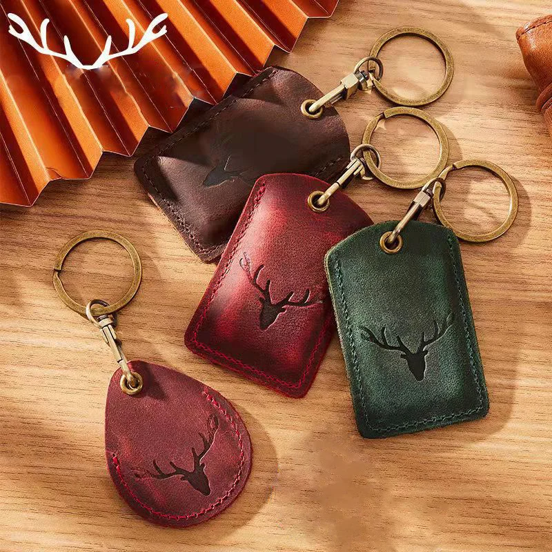 Apple Airtags Leather Case Leather  Airtags Keychain Leather Hermes -  Airtag Case - Aliexpress