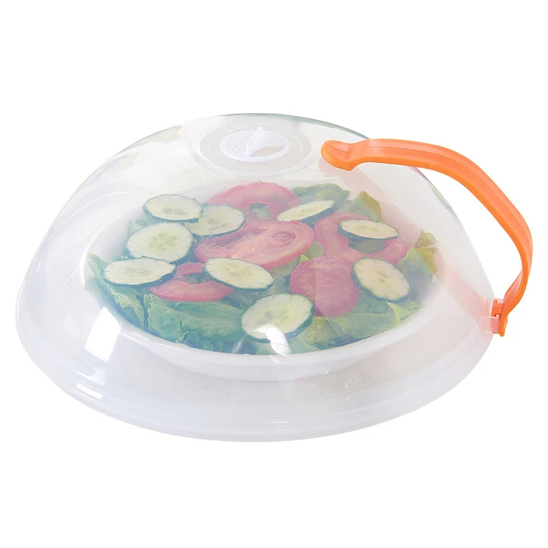 1PC Microwave Cover Microwave Oven Food Cover Kitchen Accessories Transparent Anti Sputtering Household Random Color Fresh microwave splatter cover