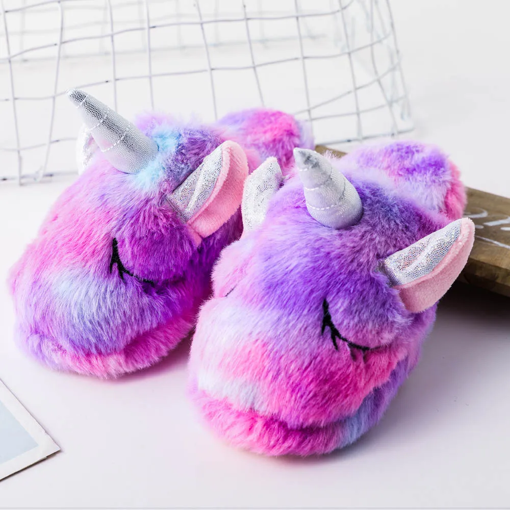 Para Niña Zapatos NiÃ±a Unicornio Zapatillas Peluche NiÃ±a Bebé
