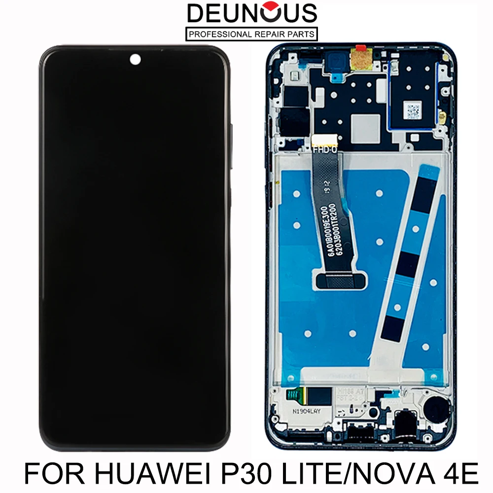 6,1" для huawei P30 Lite/Nova 4E ЖК-дисплей кодирующий преобразователь сенсорного экрана в сборе ЖК-дисплей P30 Lite запасные части