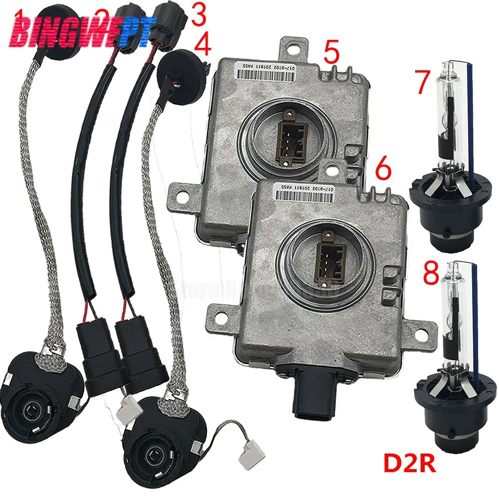 Ксеноновые HID фары D2S D2R балласт и провод для Mitsubishi ACURA HONDA MAZDA W3T19371 W3T16271 W3T20671 W3T20971 - Цвет: Aset-D2R