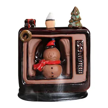 

Christmas Atmosphere Backflow Incense Burner with Free 10PCs Reflux Incense Cone 831B