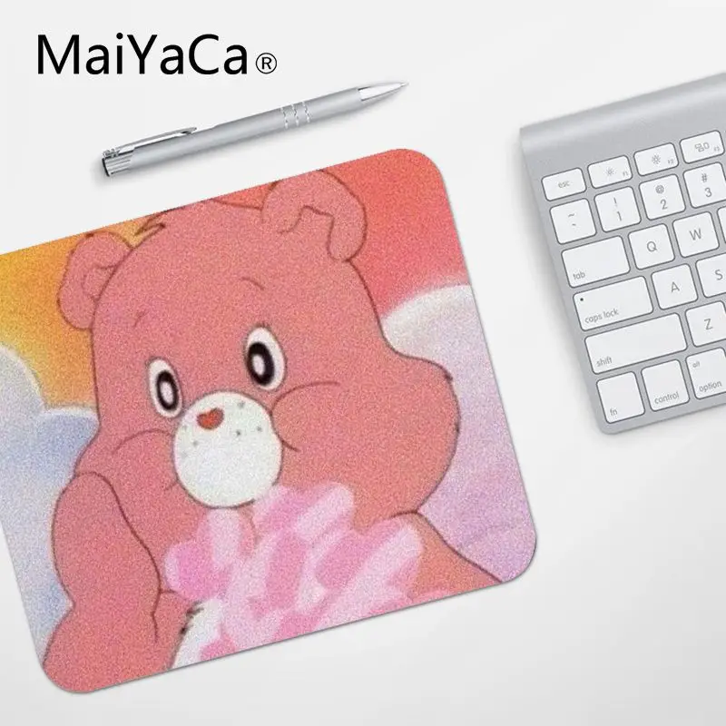 No Lock Edge18x22cm MaiYaCa Одежда высшего качества с мультяшным принтом Care Bears офисные мыши геймера силиконовый коврик для мыши Лидер продаж подставка под руку Мышь - Цвет: No Lock Edge18x22cm