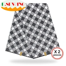 Африканская восковая ткань с принтом Анкара для шитья Анкара африканская ткань 12 ярдов нигерийская хлопковая ткань Гана для платья 9013