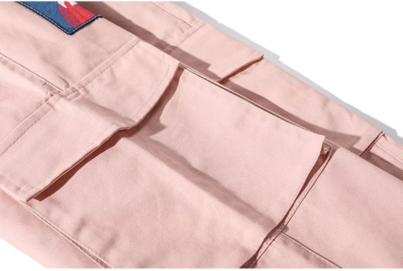 Hip Hop Harajuku Women's Cargo Pants Plus Size Patchwork Lace-up Straight Sweatpants Female Streetwear Sports Trousers