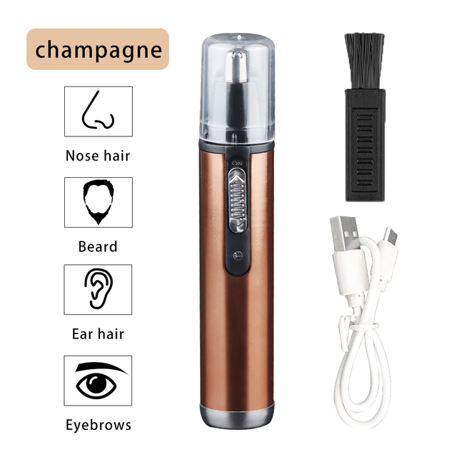 Nose Hair Trimmer Clipper Electric Shaving Safety Face Care Nose Beard Cleaning Machine for Men Women Hair Removal Painless