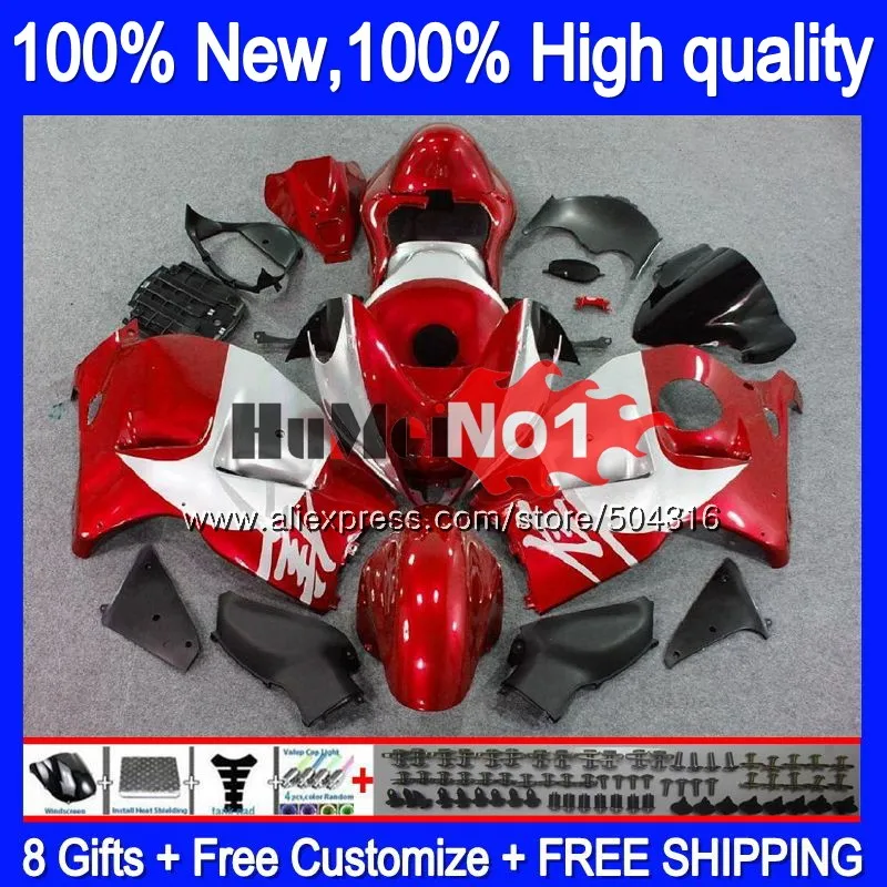 Корпус для SUZUKI Hayabusa GSXR-1300 GSXR 1300 Красный серебристый 27MC. 69 GSXR1300 1996 1997 1998 1999 2000 2001 96 97 98 99 01 обтекатель