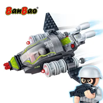 

BanBao 6213 Super Police Aircraft Plane Building Blocks Educational Bricks Model Toy For Children Kids Friend