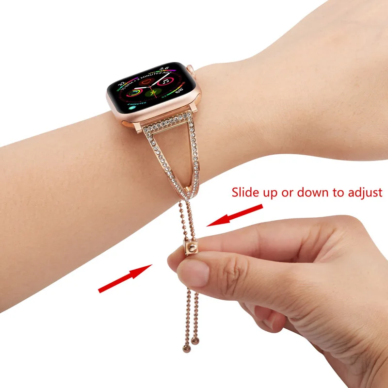 Ремешок для Apple Watch 38 мм 42 мм 40 мм 44 мм ремешок из нержавеющей стали для iWatch серии 5 4 3 2 1 браслет