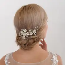 TRiXY H05 жемчуг свадебные аксессуары для волос Кристальные жемчужины гребни для волос Свадебные Заколки для волос Аксессуары Ювелирные украшения для волос