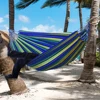 Outdoor Convenient Portable Canvas Hammock No Stand Multi-functional Practical Camping Sleep Swing Hanging Bed Garden Furniture 4