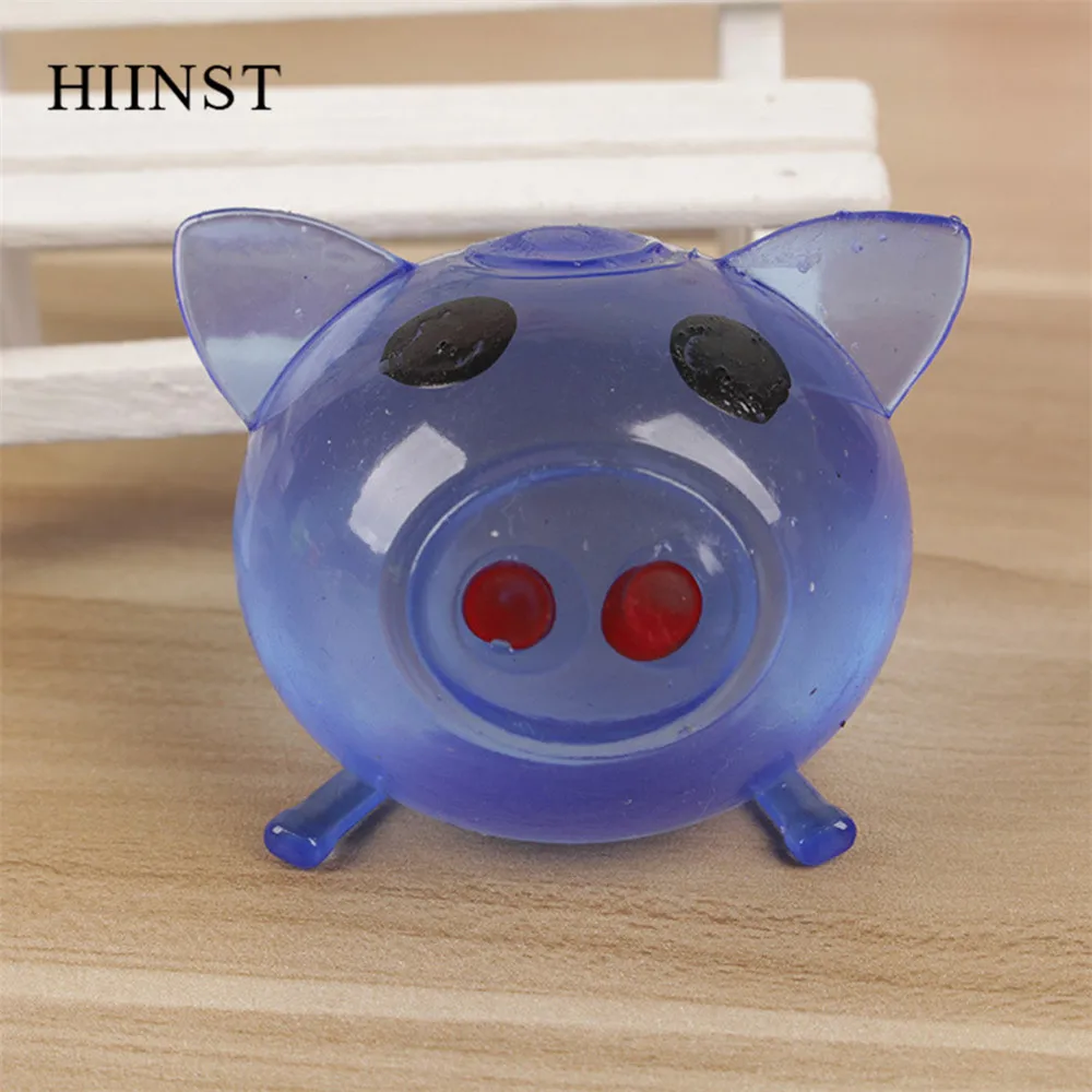 HIINST забавная игрушка для детей, сжимающая стресс, забавная игрушка 4 шт., мультяшная поросенок, водосборник, липкая свинья, игрушка для взрослых, снимает стресс, реалистичные игрушки