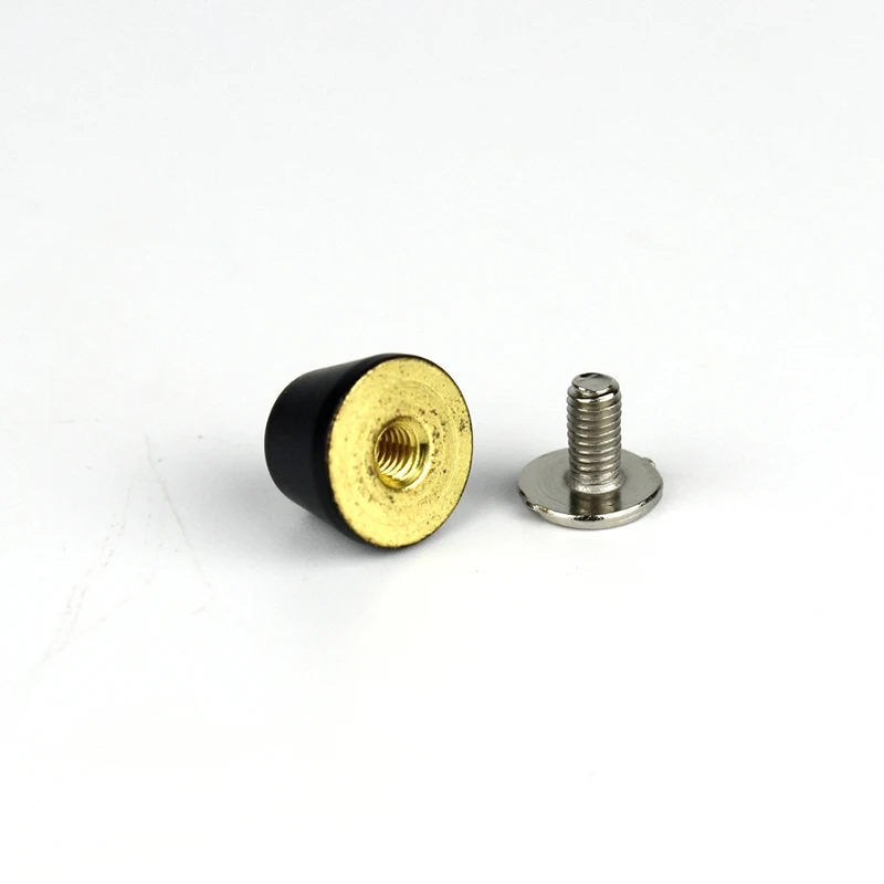Handbag Bottom Protecting Feet Nail 4pcs 10 x 7mm Bucket Shape Flat Studs Screw Back Spikes Rivets Leather Craft Bag Purse Decor metal rivets copper rivets metal studs leather rivets pearl rivets