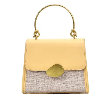 

2019 New Fashion Flap Crossbody Satchels Leather Hard-Surface Handbags Female Blue Pouch Yellow Daily Outdoor Pouch Purse