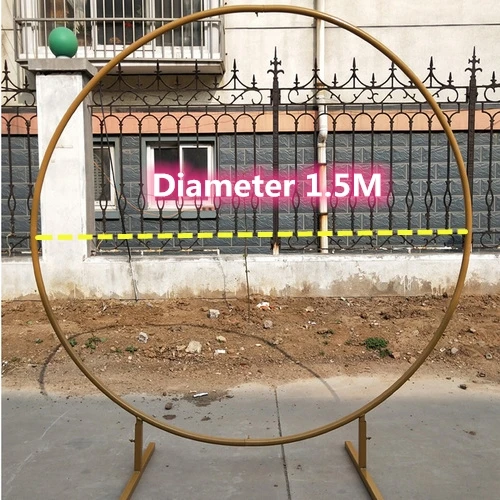 Diameter 1.5M Свадебная АРКА мульти-образная железная полка фон настенный держатель для воздушного шарика цветок стенд Сделай Сам Свадьба День рождения Рождество вечерние принадлежности - Цвет: Diameter 1.5M