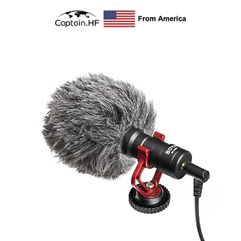

US Captain BY-MM1+ / MM1 Microphone Super-Cardioid Condenser Shotgun Studio Vlog Video Mic for Smartphone and DSLR Cameras