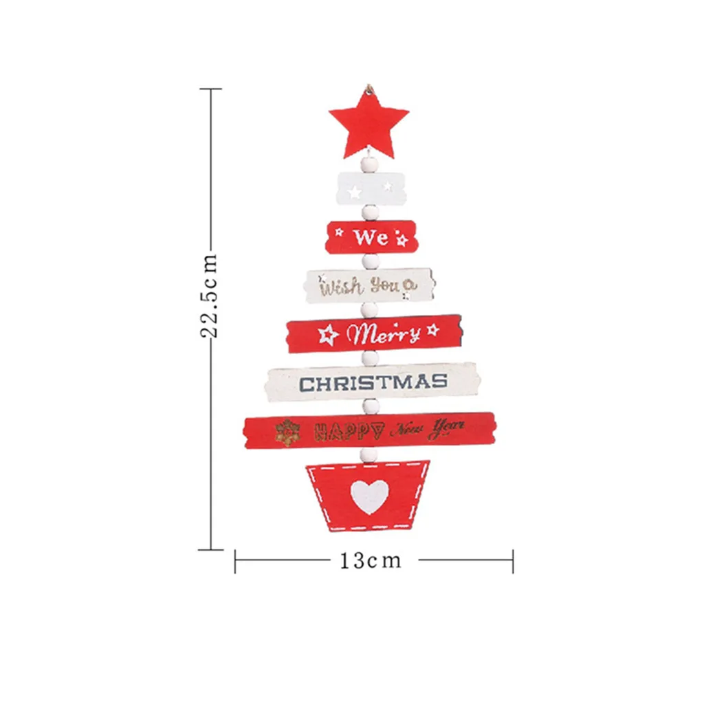 Декор рождественской елки Деревянные Подвески, подвесные украшения Рождественские украшения для дома год Deco Noel подарок Natal DIY