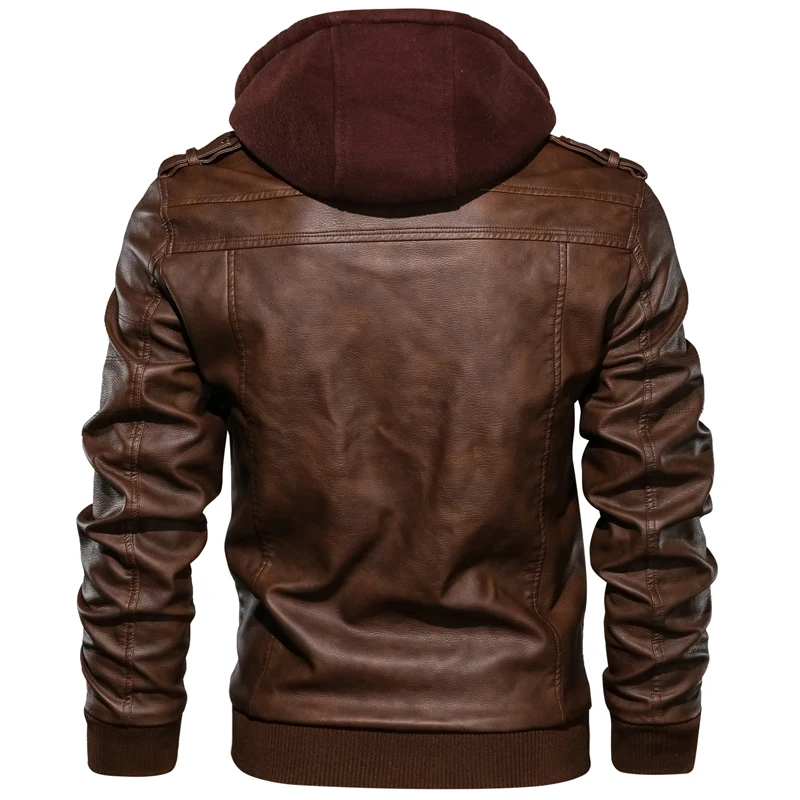 Мужские кожаные куртки Новая мода мотоцикл PU кожаные пальто мужская повседневная искусственная куртка уличная брендовая одежда chaqueta cuero