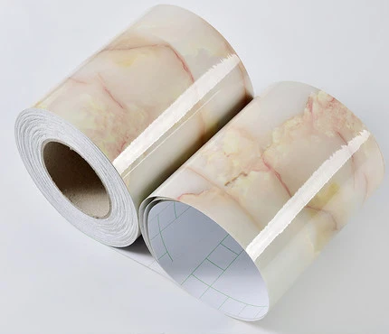 Marble Light Yellow 10 м самоклеющаяся плинтус домашний декор Водонепроницаемая Гостиная Ванная комната линия талии Настенная Наклейка-бордюр мраморные обои границы - Цвет: Marble Light Yellow