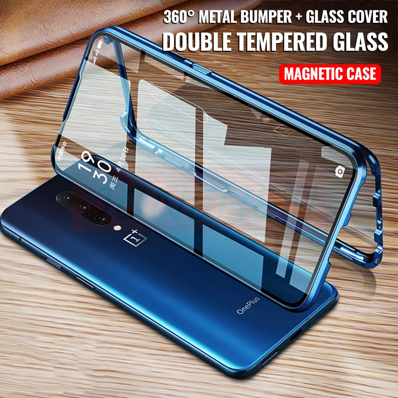 double sided magnetic glass case for oneplus nord