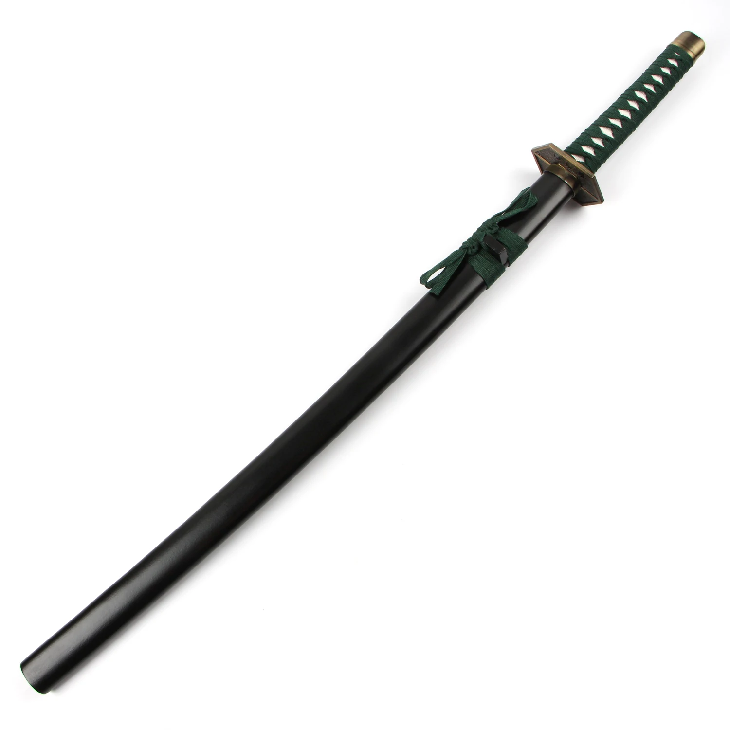 [Funny] 100cm Cosplay Anime Bleach Zanpakutou weapon Aizen Sousuke Kyoukasuigetsu Katana wooden Sword Costume party Anime show 3
