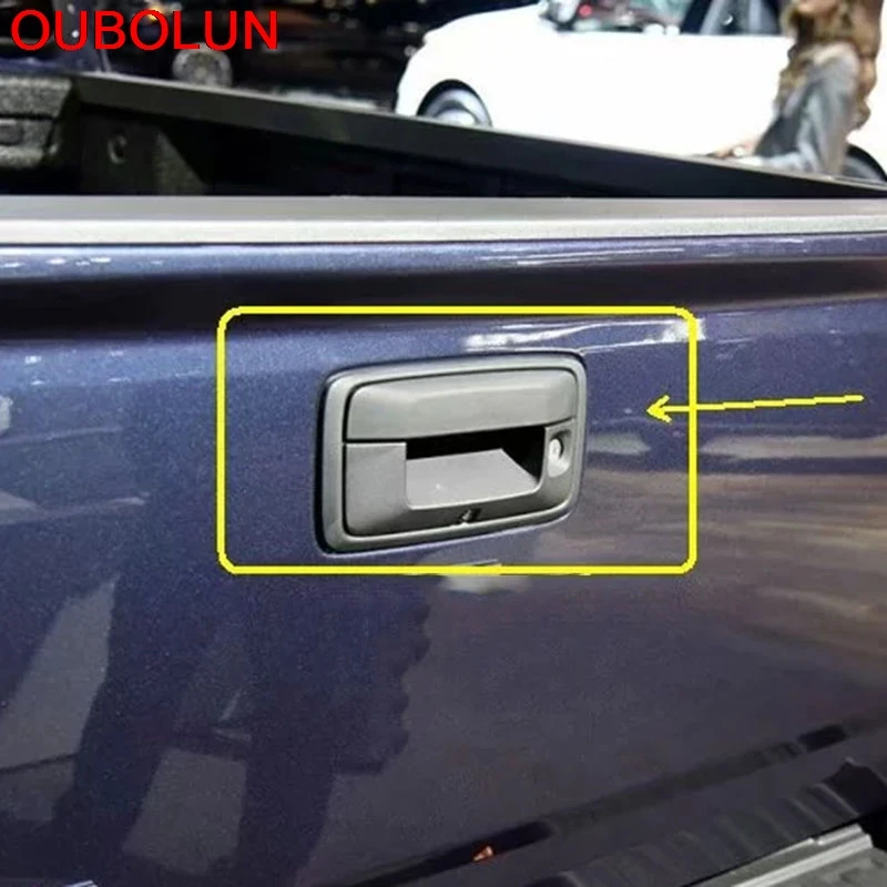 OUBOLUN For Chevrolet Colorado Holden Chevy 2015-2019 Rear Tail Gate Door Handle Cover Trim Moulding Exterior Accessories ABS | Автомобили
