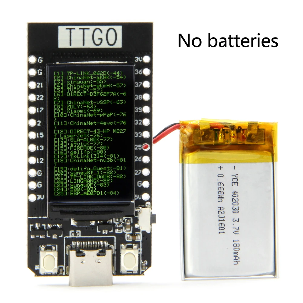 1,14 дюймов Bluetooth компоненты t-дисплей ESP32 макетная плата USB Замена Электронный беспроводной портативный модуль преобразования