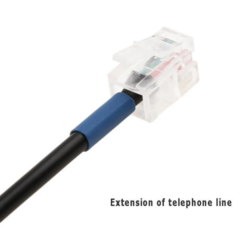 2 шт. RJ9 адаптер сплиттер кабель 4P4C удлинитель от вилки к розетке для AVAYa