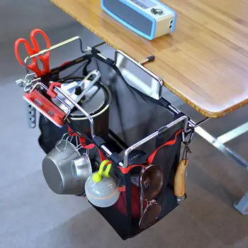 

Outdoor Camping Portable Storage Grid Picnic Table Rack Barbecue Stand Net Bag