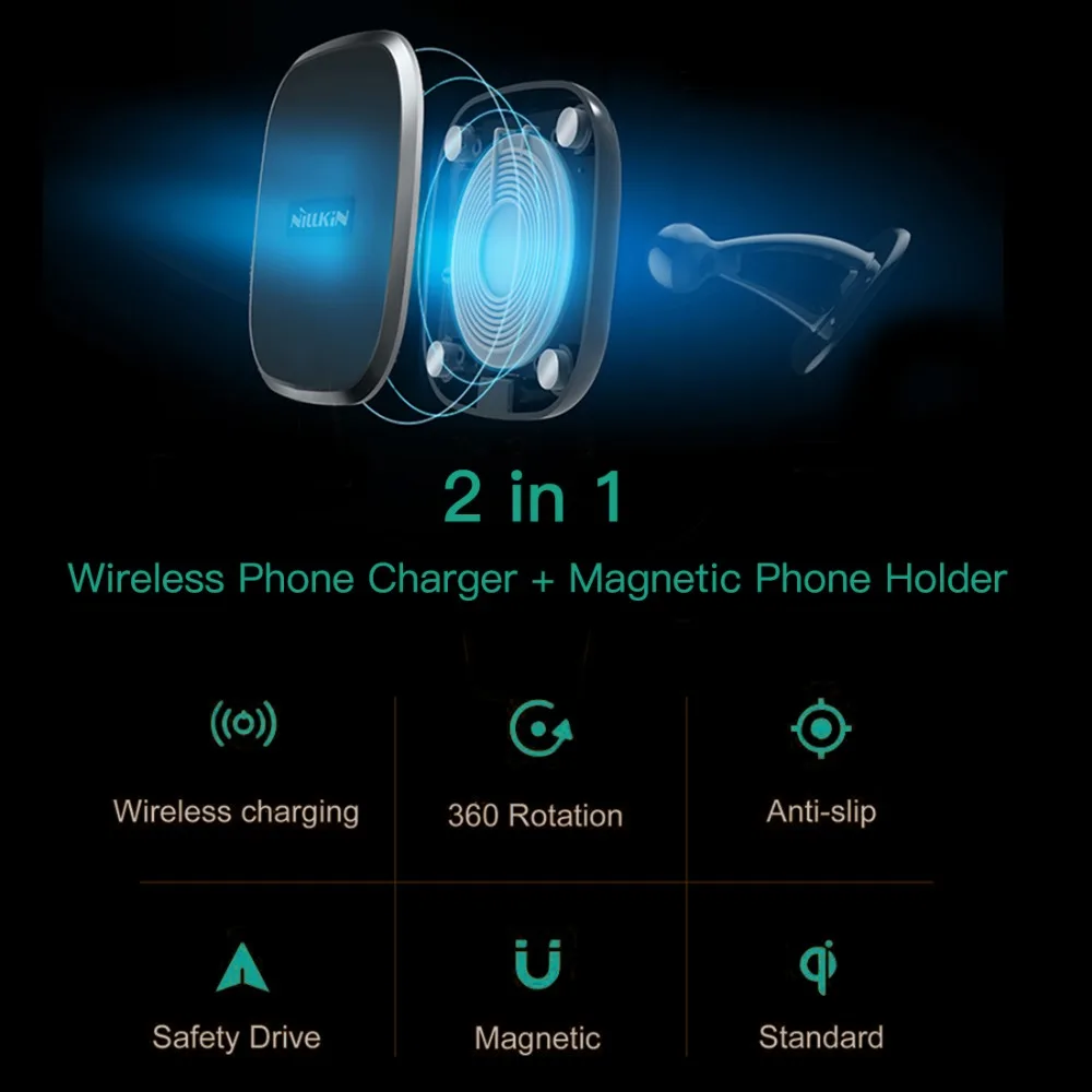 Для IPhone X 8/8 Plus кейс чехол Настольный автомобиль Qi беспроводной зарядное устройство Pad+ магнитное Беспроводное зарядное устройство приемник чехол Портативный