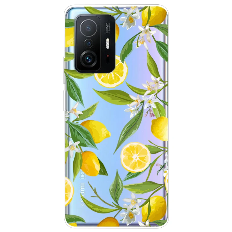 Soft TPU Silicone Clear Cartoon Case for Xiaomi 11T Pro - Transparent Protective Phone Cover