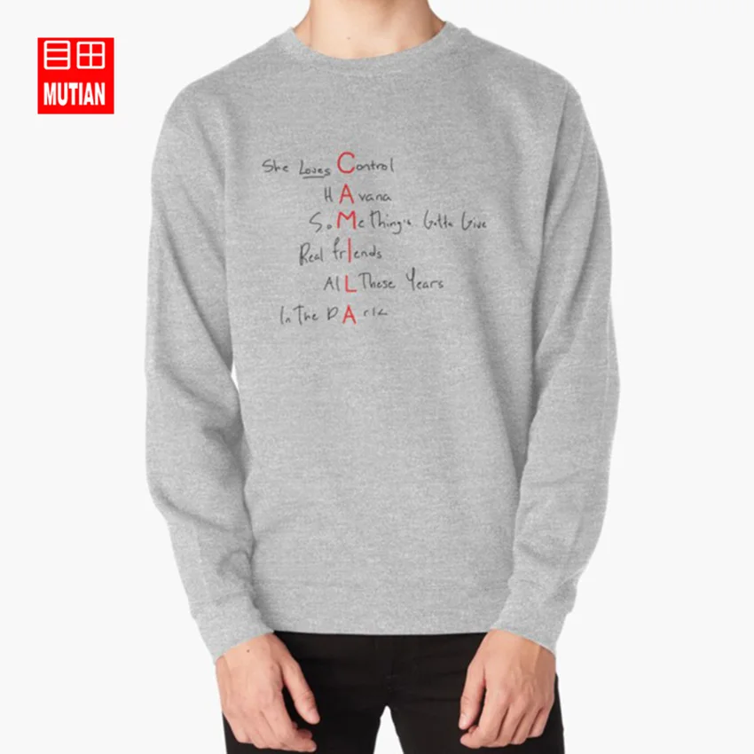 Camila Songs толстовки кофты Камила Кабельо merch camren camilizer camilizers camila fan camila - Цвет: grey-sweatshirt