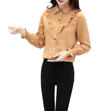 *#Best Price Spring Women Shirts and Blouses Female Blouse Top Long Sleeve Casual Turn-down Collar OL Style Women Loose Blouses Women Shirts *#Best Price Spring Women Shirts and Blouses Female Blouse Top Long Sleeve Casual Turn-down Collar OL Style Women Loose Blouses Women Shirts