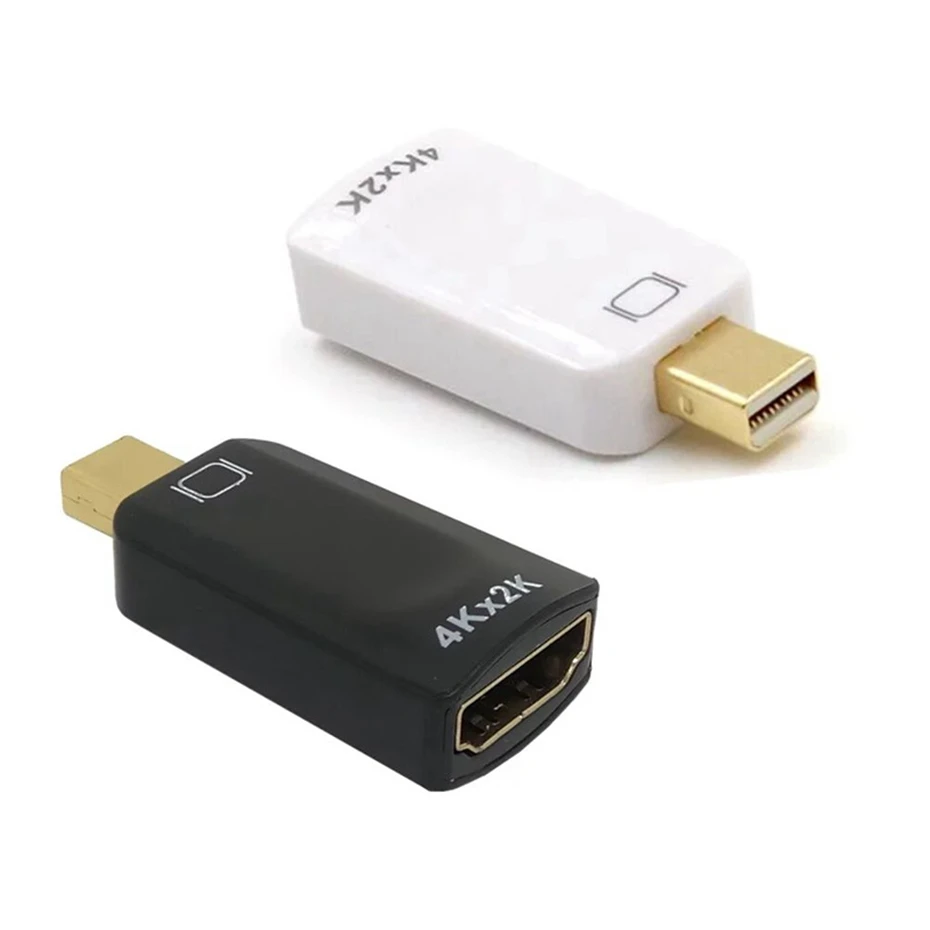 Mini DisplayPort Dto HDMI-совместимый адаптер 4K (совместимый с Thunderbolt) для MacBook Pro Air Mac Microsoft